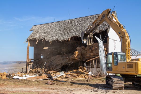 Barn Demolition in North Canton